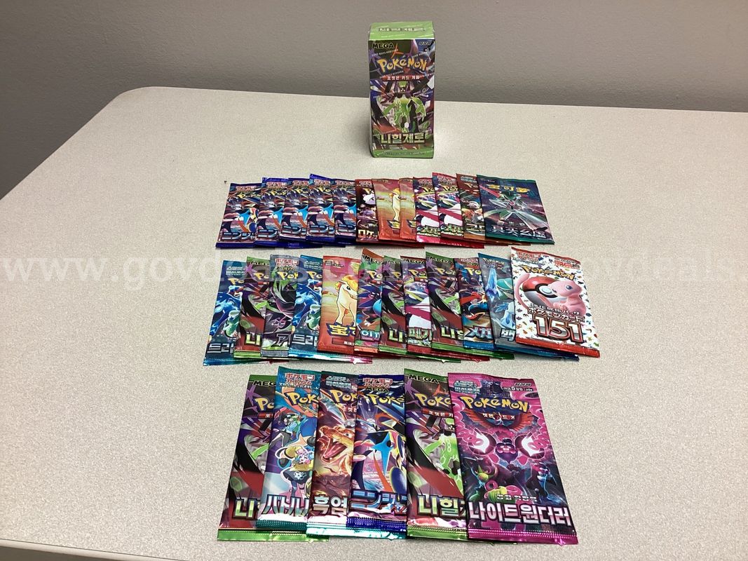 Korean Pokemon TCG Nihil Zero Booster Box and 30 Booster Packs