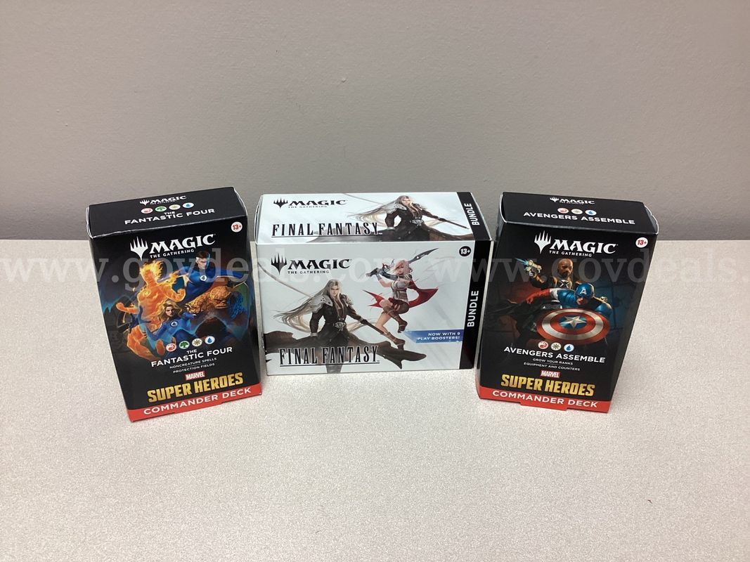 Lot of 1 Magic the Gathering Final Fantasy Bundle, Super Heroes Avengers Assemble, The Fantastic Four