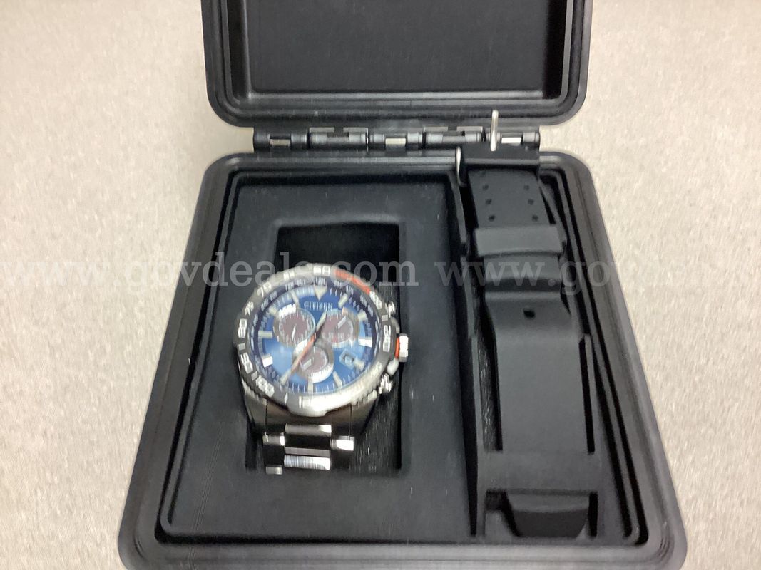Men’s Citizen Promaster Land Chronograph Blue Dial Watch