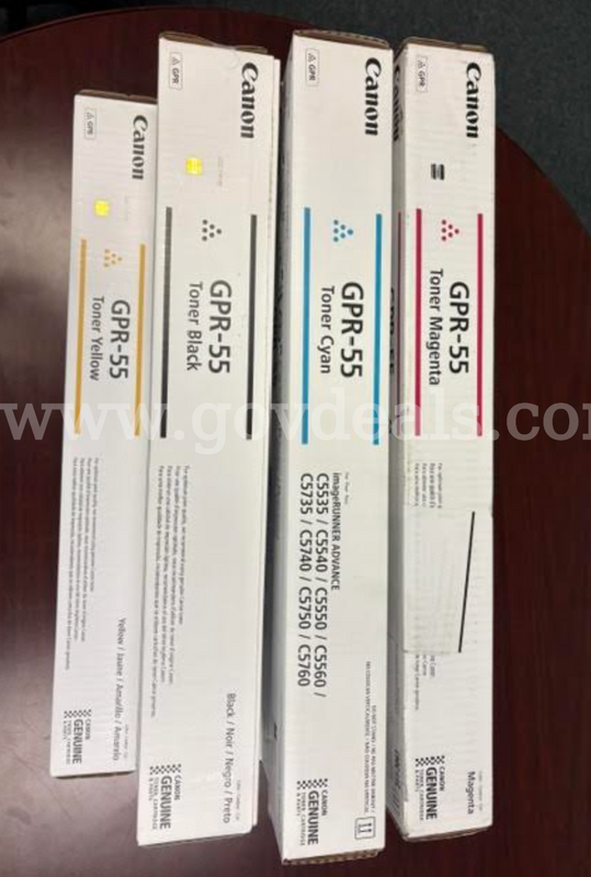 Lot of 13 Canon Genuine GPR-55 Copier Toner