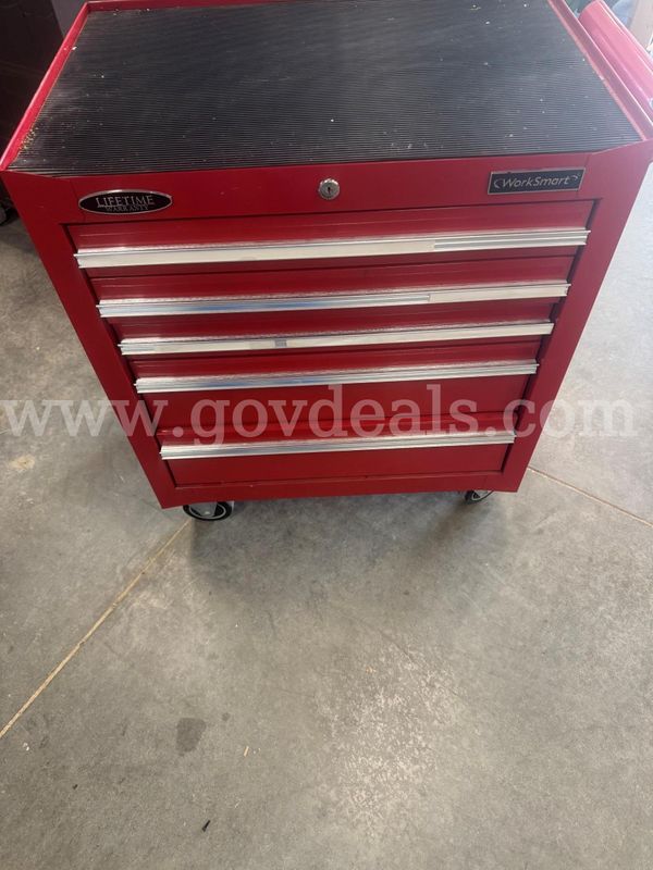 Work Smart Red Tool Box #8
