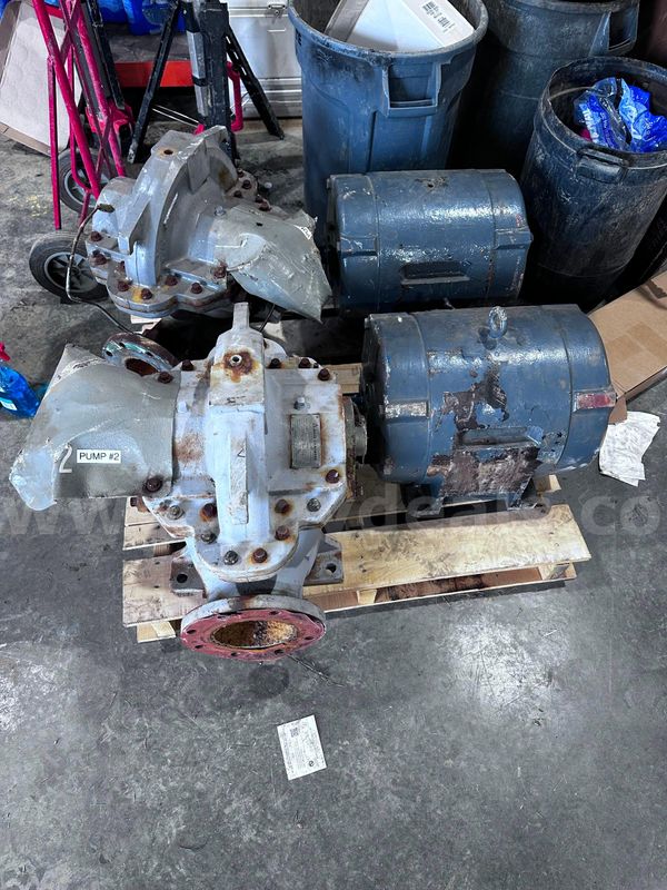 Allis-Chamlers Centrifugal Pumps with Motors 25HP 1750 RPM