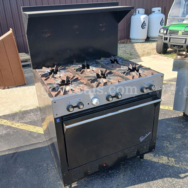 Commercial 6-Burner Gas Range with Standard Oven