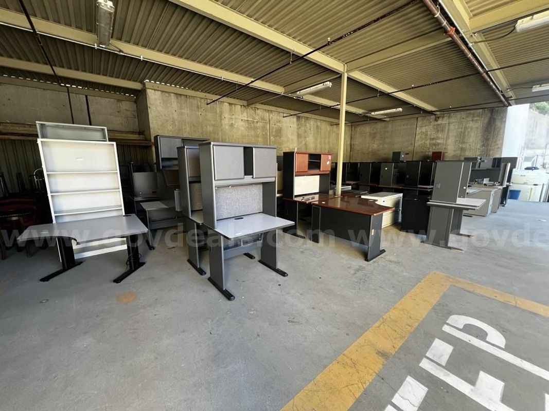 Lot of Misc Office Furniture - Desks, File cabinets, book shelves