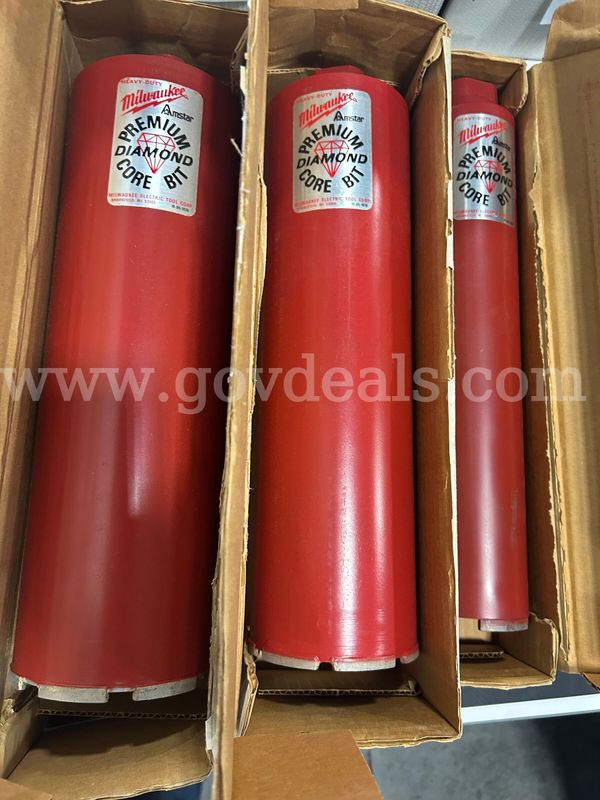 Lot of 3 Milwaukee Diamond Coring Bits, new
