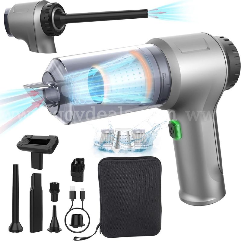 SHIPPING AVAILABLE Lot of 10 Cordless Handheld Vacuum Cleaner HL-123 Pro, 3-in-1 Vacuum/Blow/Air Pump for Car(32-01)