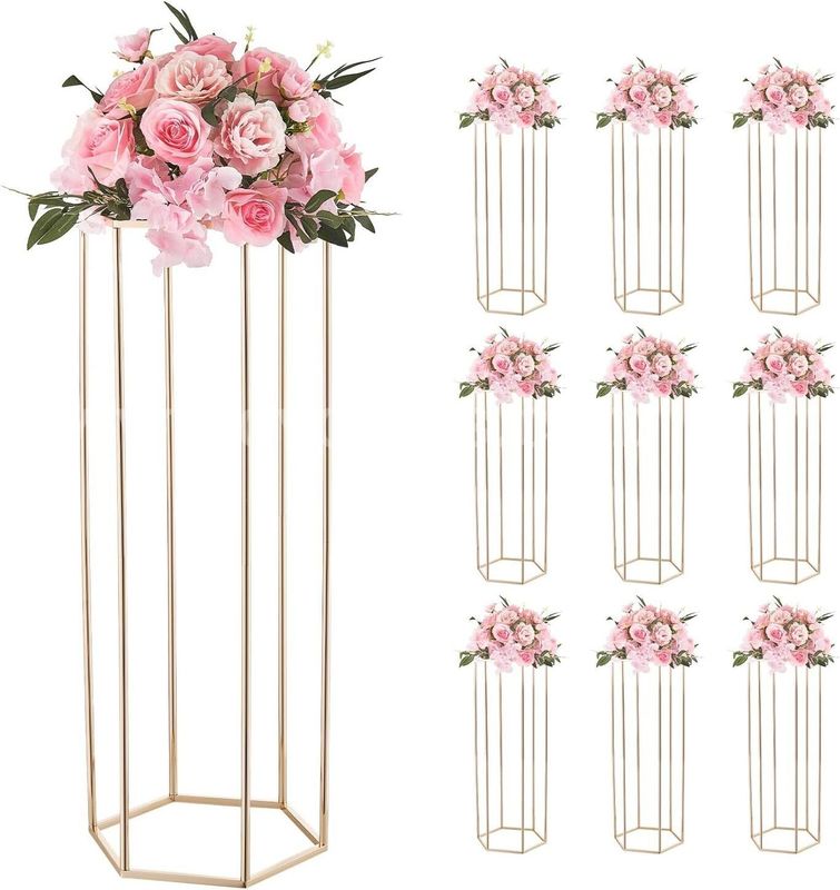 SHIPPING AVAILABLE VEVOR Wedding Flower Stand, 10PCS 31.5-inch Column Flower Stand, Floral Stands with Acrylic(A2-4)