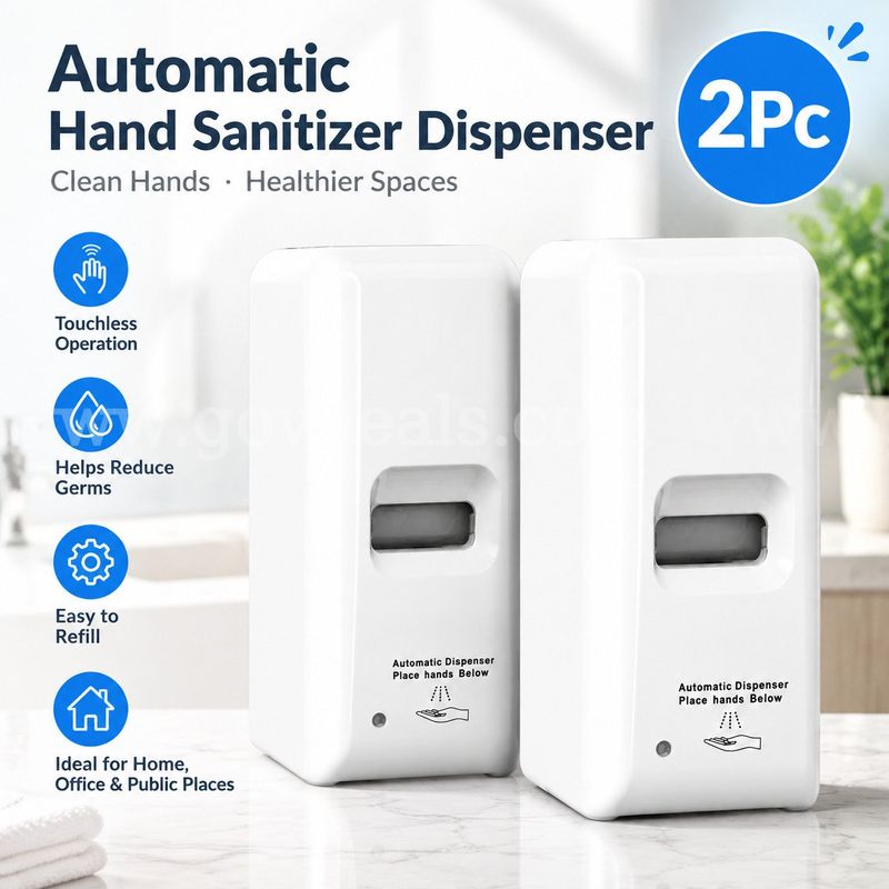 SHIPPING AVAILABLE Lot of 2 Automatic Soap Dispenser Touchless Electric Foaming Soap Dispenser Hand-Free Auto(A1-02)