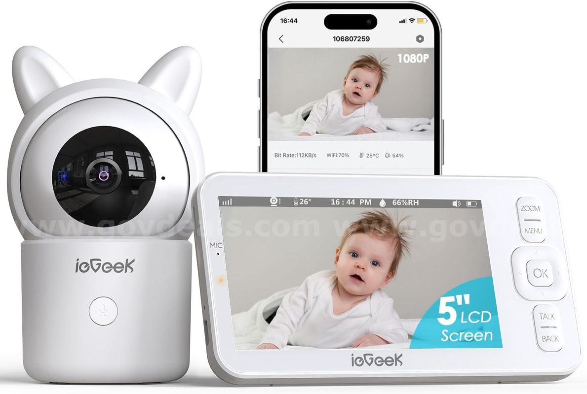SHIPPING AVAILABLE ieGeek Baby Monitor with Camera and Audio, 5" Large HD Display(No WiFi) & 1080P Camera (CM-015)
