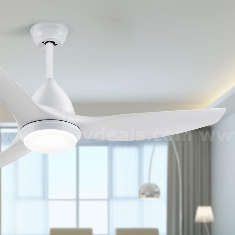 SHIPPING AVAILABLE 52" Ceiling Fans with Lights Remote Control, Low Profile Ceiling Fan with LED Lights(F-01)