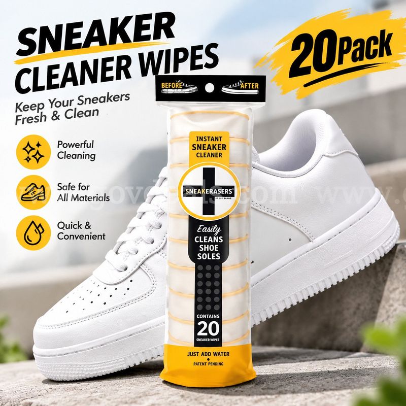 SHIPPING AVAILABLE 200pcs Instant Sneaker Cleaner, Premium Shoe Cleaning Kit for Sneakers, Dual-Sided Sponges(5-01)