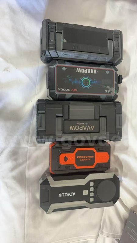 SHIPPING AVAILABLE 5 Pack Mixed Car Emergency Power Bank Lot | Jump Starter Booster & Portable Tire Air Pump (K-01)