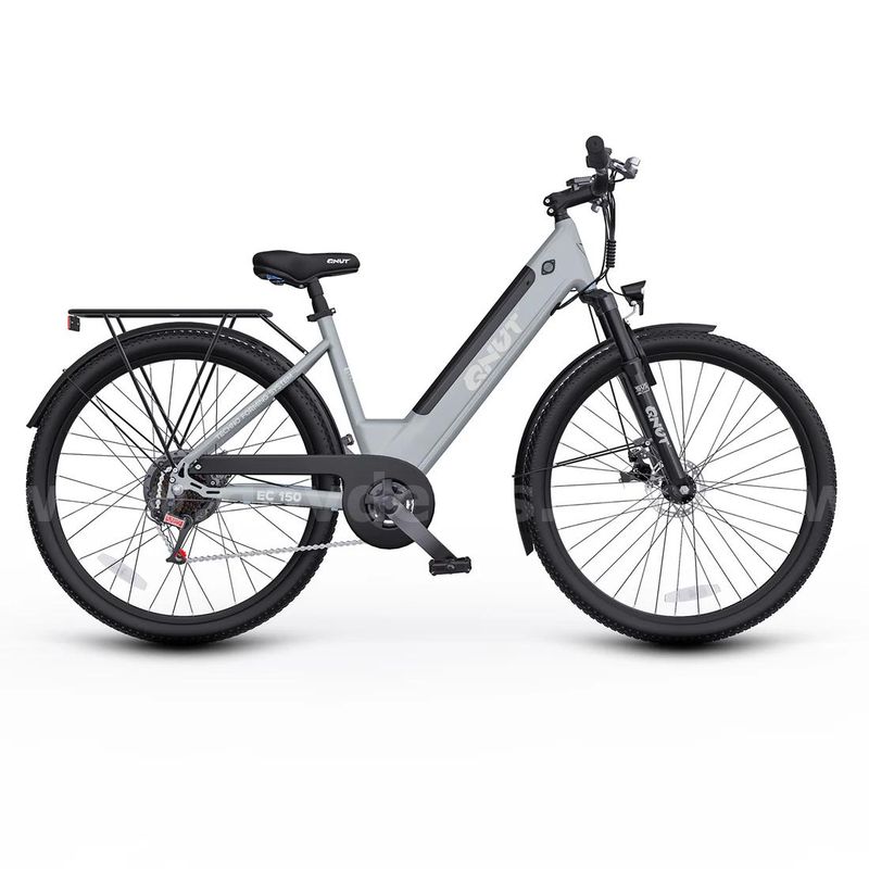 QNUT EC150 Electric Mountain Bike, 26" Off-Road Tires, 48V 10.4Ah Removable Lithium Battery Rear Drive Ebike(BK-01)