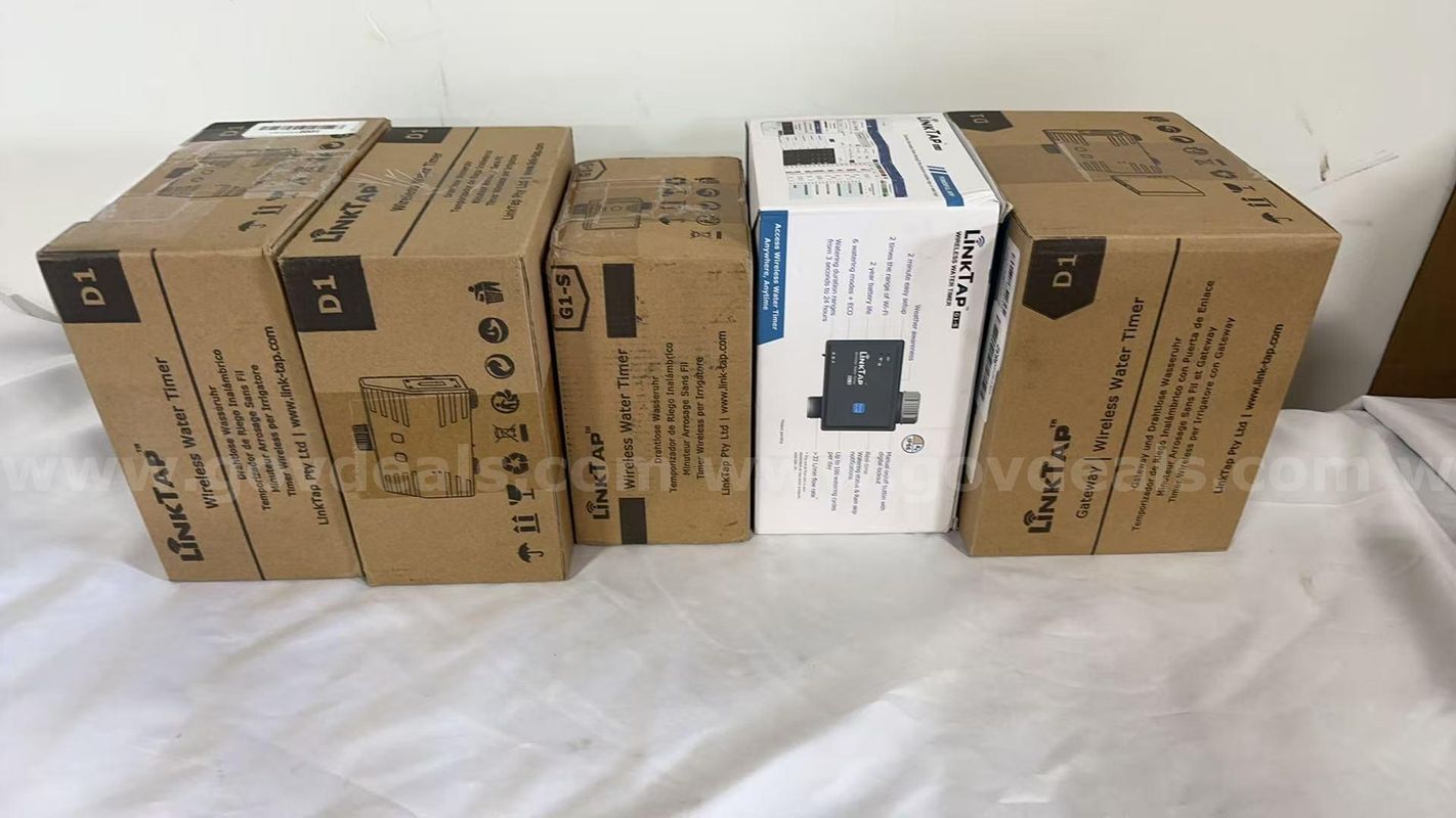 SHIPPING AVAILABLE Mixed Lot of 5 Complete Sets: LinkTap D1 Water Timer + G1-S Gateway Smart Garden Irrigation (B1-010)