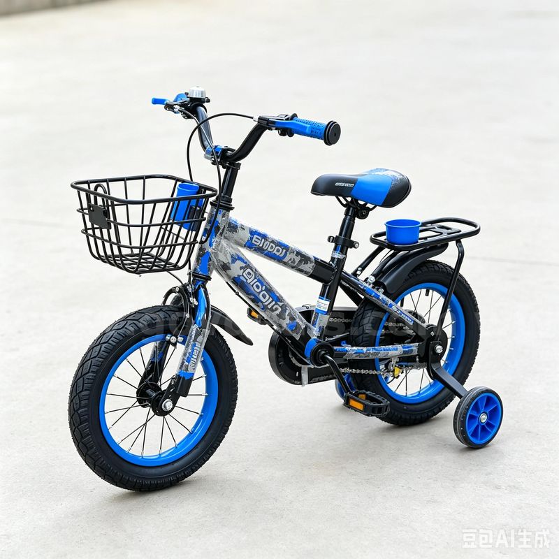 SHIPPING AVAILABLE 14 Inch Kids Bike yibeigi Children Bicycle with Training Wheels Basket Water Bottle Holder(7-08)