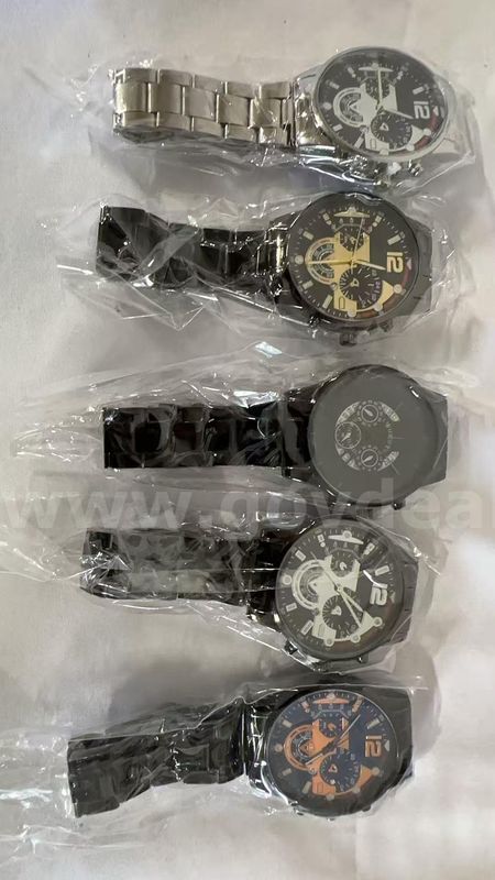 SHIPPING AVAILABLE 5pcs Assorted Men Stainless Steel Quartz Watch Lot Sports Chronograph Business Wristwatch(W1-013)