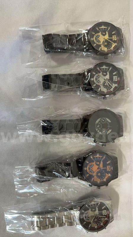 SHIPPING AVAILABLE 5pcs Assorted Men Stainless Steel Quartz Watch Lot Sports Chronograph Business Wristwatch(W1-016)