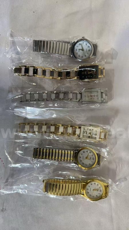 SHIPPING AVAILABLE 6pcs Assorted Men Women Quartz Watch Lot Stretch Stainless Steel & Ceramic Bracelet Square (W1-018)