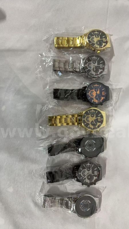 SHIPPING AVAILABLE 7pcs Assorted Men Stainless Steel Quartz Watch Lot Sports Chronograph Business Wristwatch(W1-021)