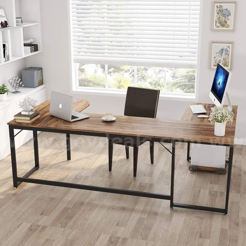 SHIPPING AVAILABLE Tribesigns U Shaped Desk, Large L-Shaped Desk Corner Computer Office Desk Writing Table (A1-011)