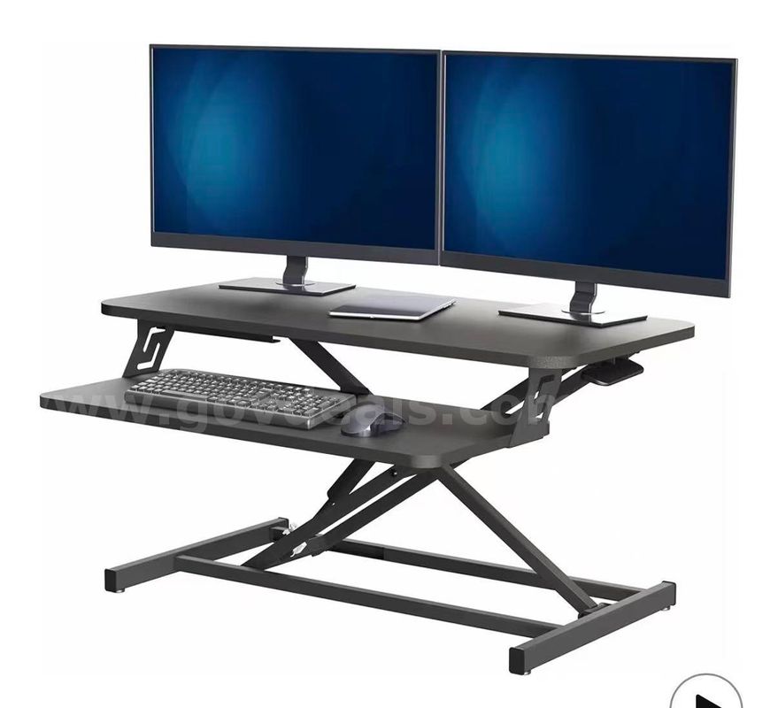 SHIPPING AVAILABLE Height Adjustable 32 inch Stand Up Desk Converter, Quick Sit to Stand Tabletop Dual Monitor(A1-01)