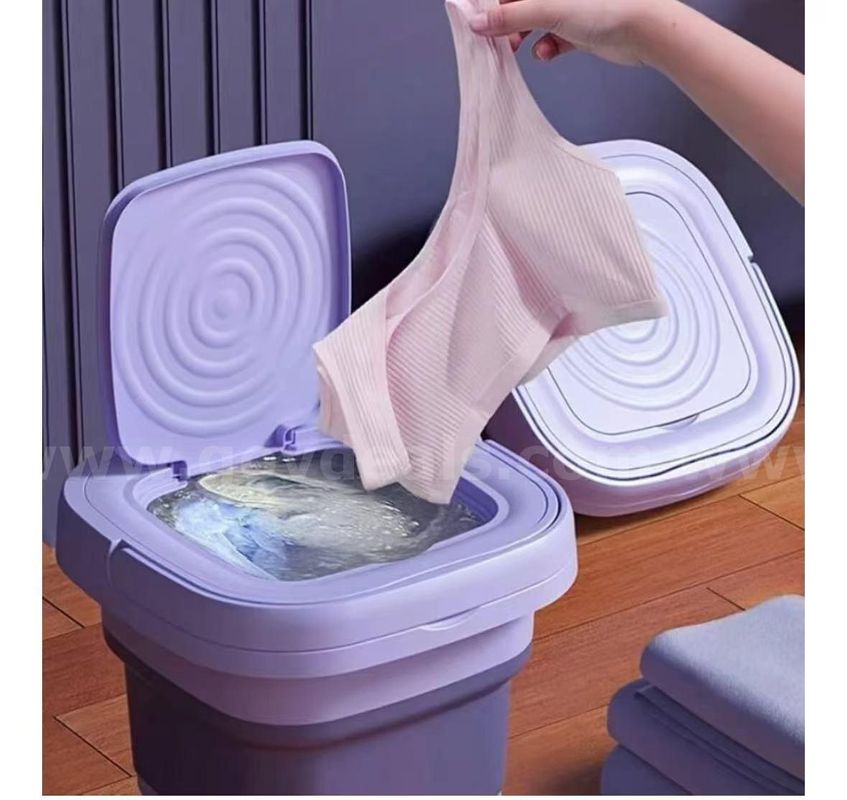 SHIPPING AVAILABLE BRAND NEW Lot of 5 Portable Folding Mini Washing Machine, Compact Design, Purple(HIH2005003)