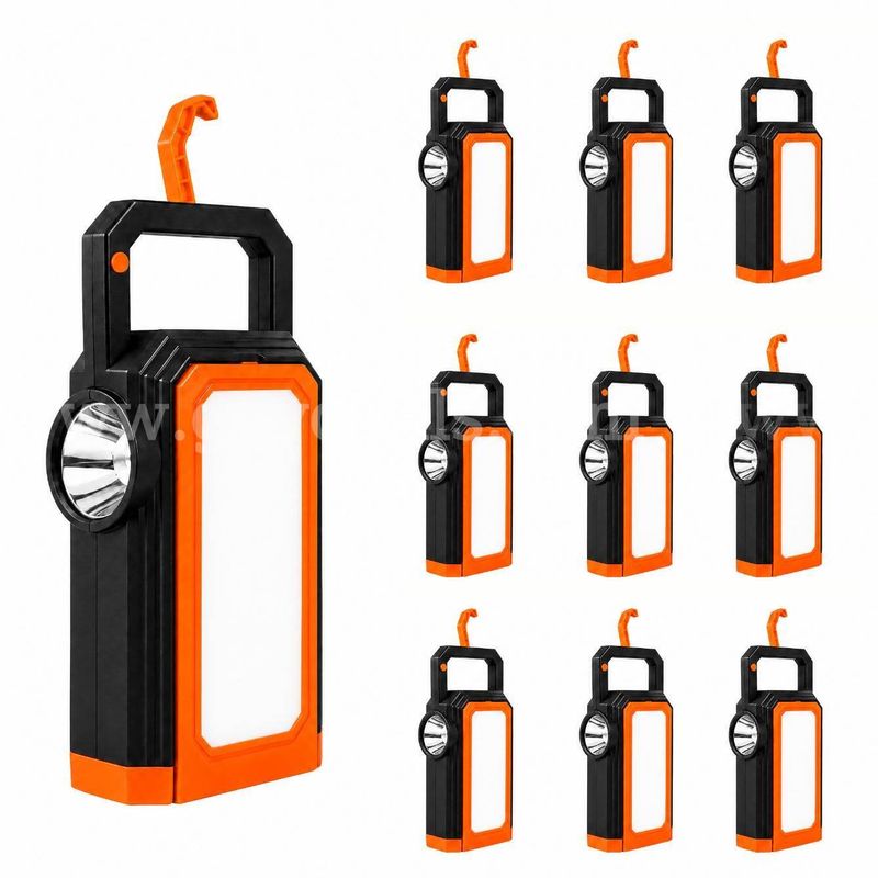 SHIPPING AVAILABLE 10pcs Solar Camping Lantern, Portable LED Work Light, Rechargeable Emergency Handheld(B3-01)