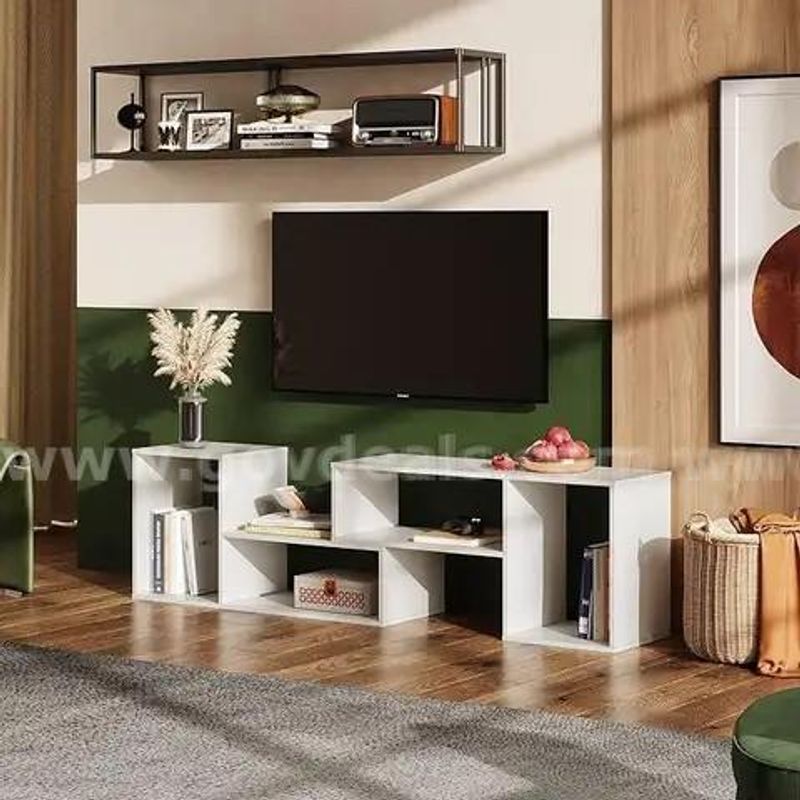 SHIPPING AVAILABLE DEVAISE Console TV Stand for 45 50 inch TV, Modern Entertainment Center Media Stand, TV Table(TV-01)