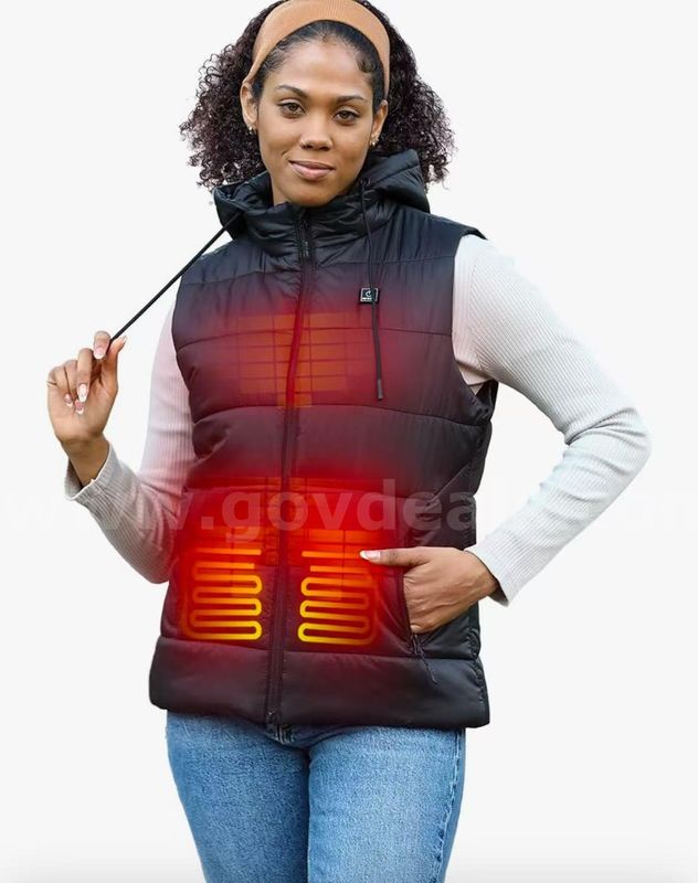 SHIPPING AVAILABLE Lot of 4,Women's Heated Vest,Lightweight Electric Vest foSMART HEAT ACROSS BODY (AM-01)
