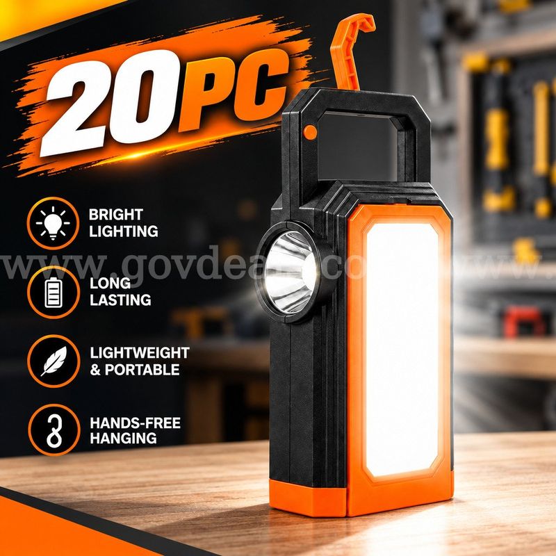 SHIPPING AVAILABLE 20pcs Solar Camping Lantern, Portable LED Work Light, Rechargeable Emergency Handheld(B3-01)