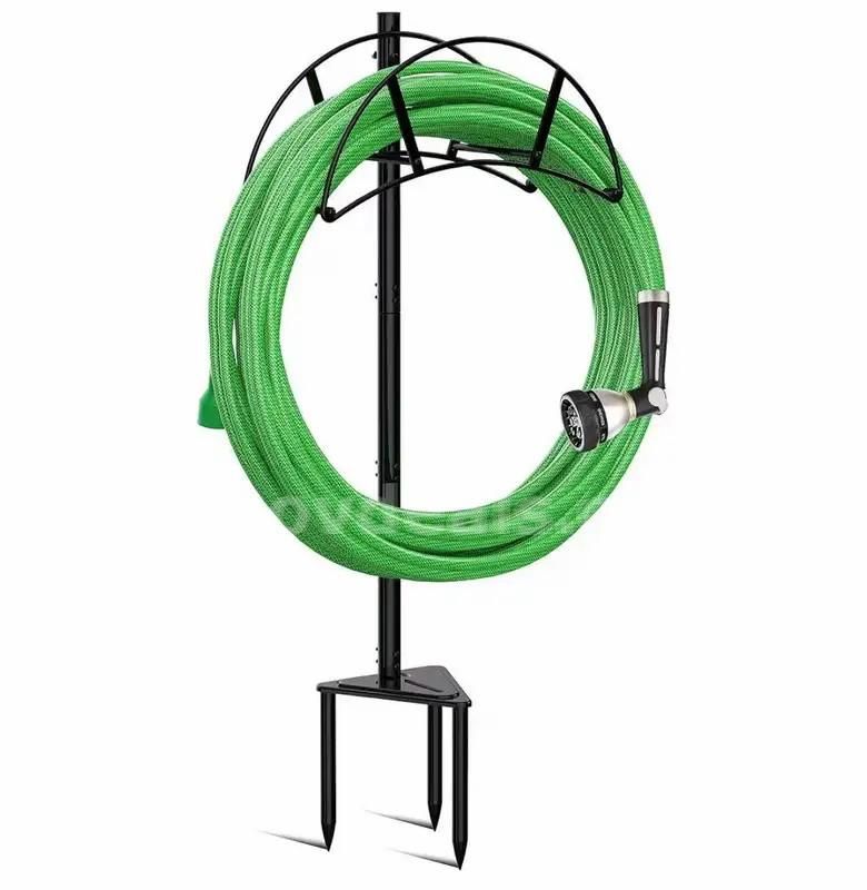 Lot of 5,Garden Hose Stand/Hanger Freestanding, Heavy Duty In-Ground Hose Rack Organizer for Outside (WS1077)