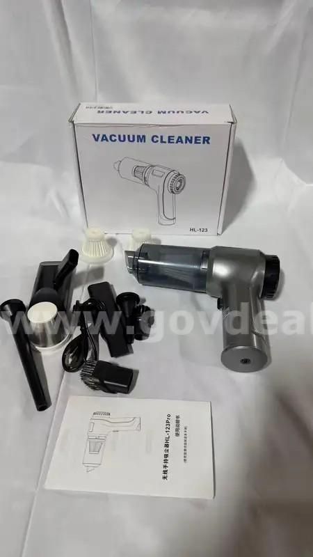 SHIPPING AVAILABLE Lot of 5 Cordless Handheld Vacuum Cleaner HL-123 Pro, 3-in-1 Vacuum/Blow/Air Pump for Car(32-01)