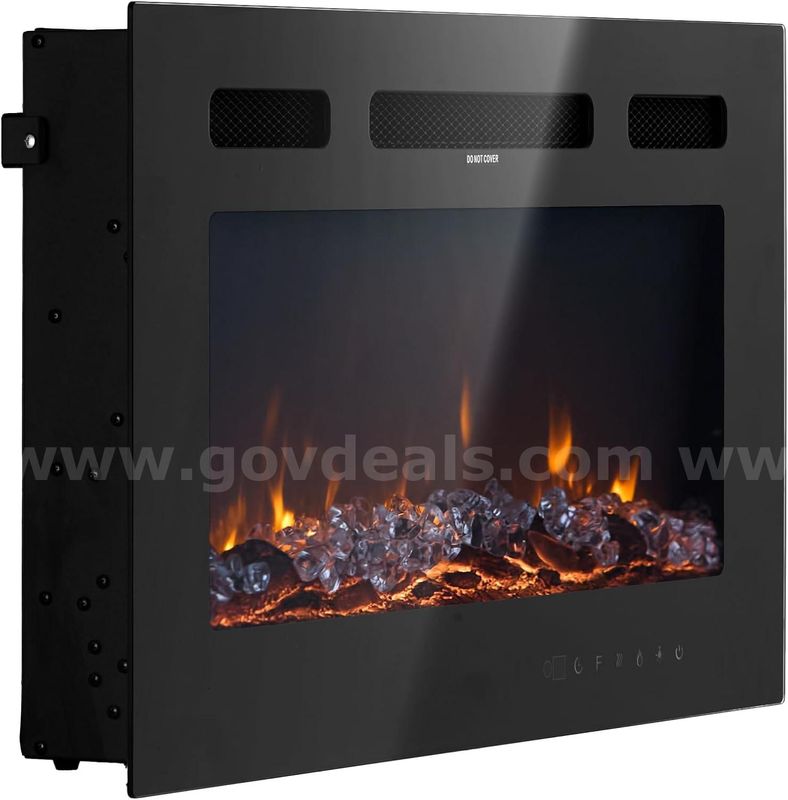 SHIPPING AVAILABLE 42 inch Electric Fireplace, Wall Mounted Recessed Fire Place with Remote Control, Timer(M2-01)