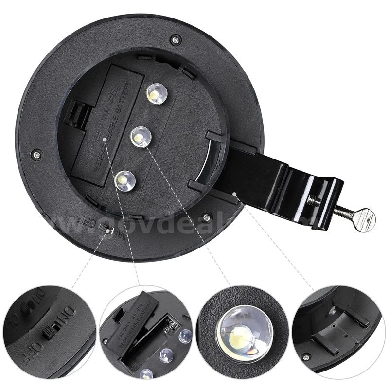 SHIPPING AVAILABLE Lot of 10 LED Solar Outdoor Wall Lights — Waterproof, Dusk-to-Dawn, Security Lighting for Gard(B4-01)