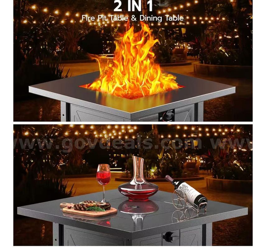SHIPPING AVAILABLE Fire Pit, 40000 BTU Propane Fire Pit , TABLETOP ONLY, base not included.（31-01）