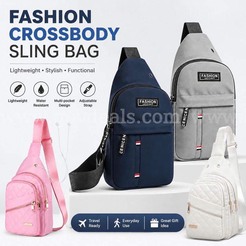 SHIPPING AVAILABLE Lot of 70 Fashion Instinct Sling Bag Crossbody Chest Pack Bulk 4 Colors Mix