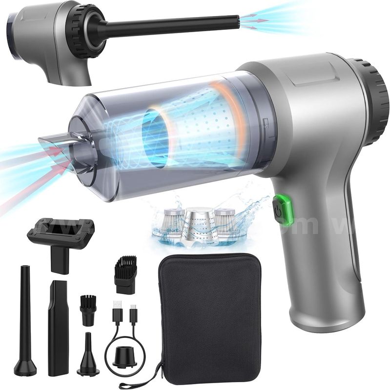 SHIPPING AVAILABLE Lot of 5 Cordless Handheld Vacuum Cleaner HL-123 Pro, 3-in-1 Vacuum/Blow/Air Pump for Car(32-01)