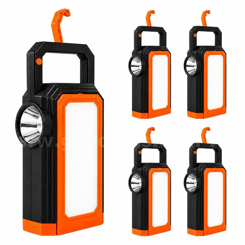SHIPPING AVAILABLE 5pcs Solar Camping Lantern, Portable LED Work Light, Rechargeable Emergency Handheld(B3-01)
