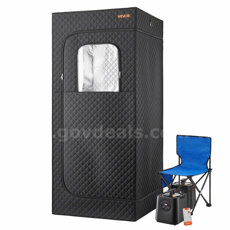 SHIPPING AVAILABLE VEVOR Upgraded Portable Steam Sauna for Home, 1 Person Full Body Home Spa Tent (AA2-12)