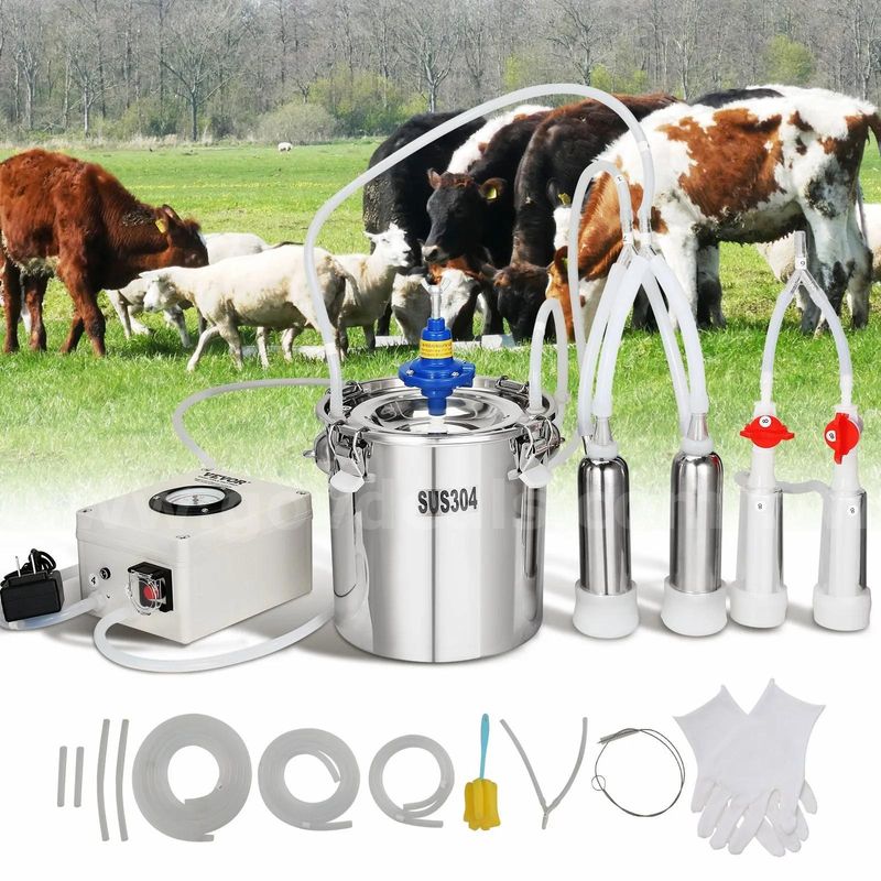 SHIPPING AVAILABLE VEVOR Goat Milking Machine, Electric Automatic Pulsation Vacuum Milker (AA2-13)