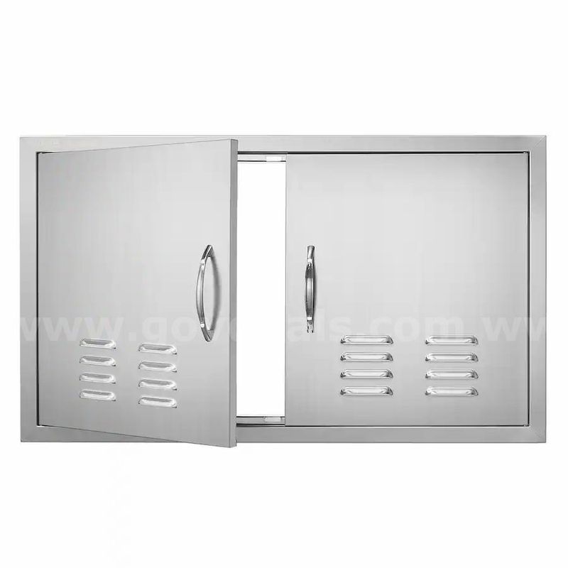 SHIPPING AVAILABLE VEVOR BBQ Access Door, 36W x 21H Inch Double Outdoor Kitchen Door(AA2-16)