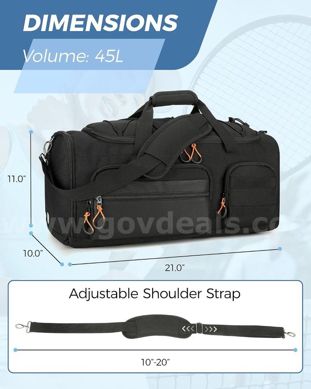 SHIPPING AVAILABLE Searock 45L Gym Bag for Men, 3-In-1 Duffle Bag Backpack for Travel | Sports Duffel Bags(AA-04)