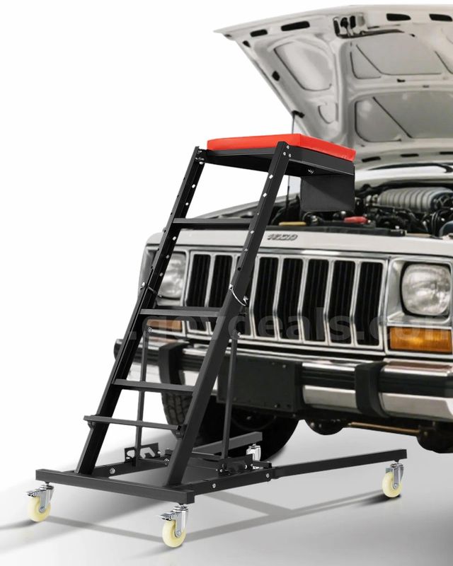 SHIPPING AVAILABLE VEVOR Automotive Top Creeper, Engine Creeper 42.5"-64.8", 400 LBS Capacity High Top Creeper (AA2-27)