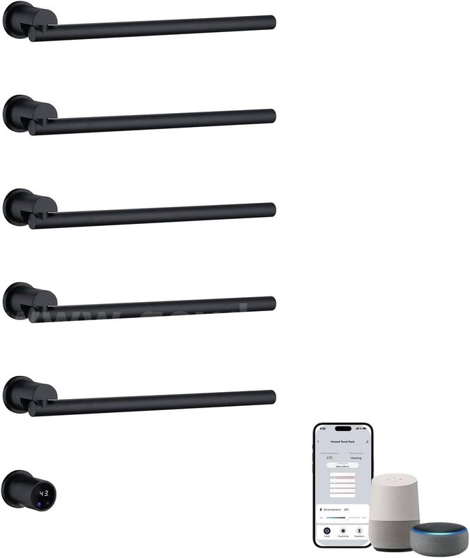 SHIPPING AVAILABLE Concealed Electric Heated Towel Bar Set for Bathroom, In-Wall Mounted Towel Warmer Rack (AA2-22)