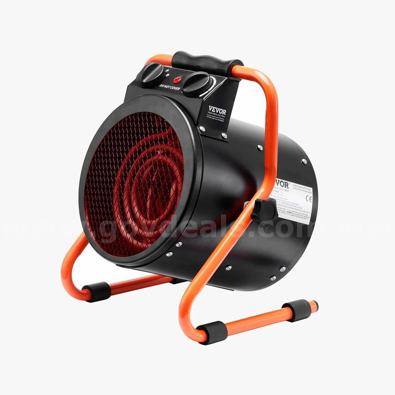 SHIPPING AVAILABLE VEVOR Greenhouse Heater, 1500W Electric Portable Space Heater with Thermostat (AA3-24)