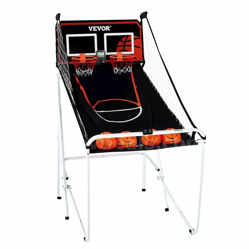 SHIPPING AVAILABLE VEVOR Foldable 2-Player Indoor Basketball Arcade Game with LCD Scoreboard & 4 Balls (AA3-012)