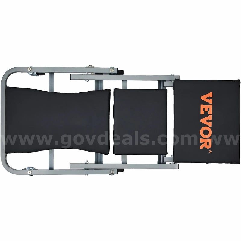 SHIPPING AVAILABLE VEVOR 2-in-1 Rolling Folding Car Creeper Seat, 300 lbs Capacity Mechanic Stool Black (AA3-013)