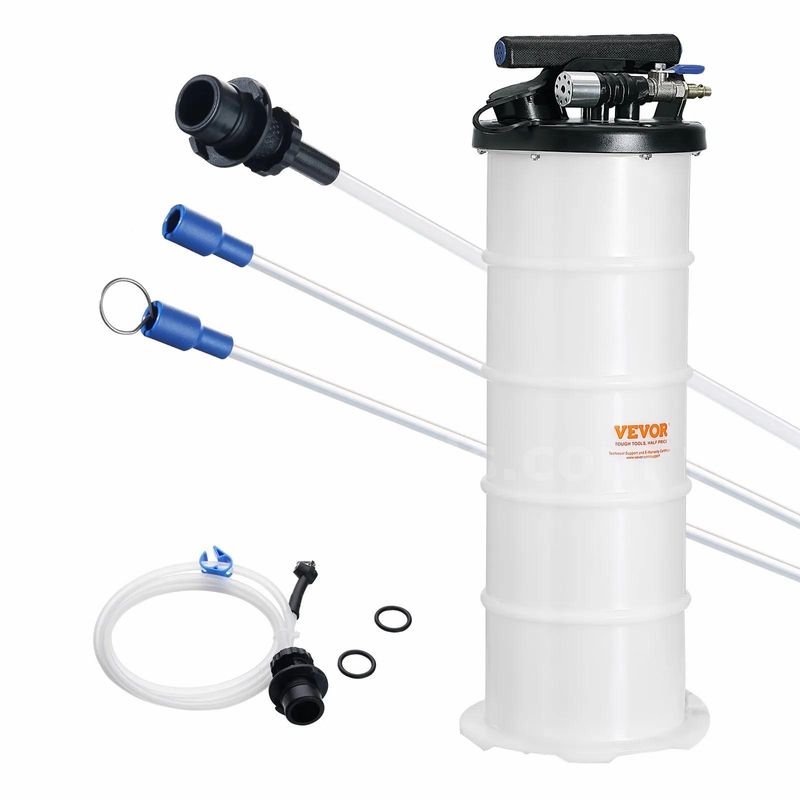 SHIPPING AVAILABLE VEVOR Fluid Extractor, 1.74 Gallons (6.5 Liters), Pneumatic/Manual Oil Changer Vacuum Fluid (AA3-018)