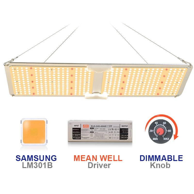 SHIPPING AVAILABLE Lot of 4 GL-XP-02 LED Grow Light Panel with HLB-220H-60A Power Supply | Full Spectrum Plant( A3-3A )