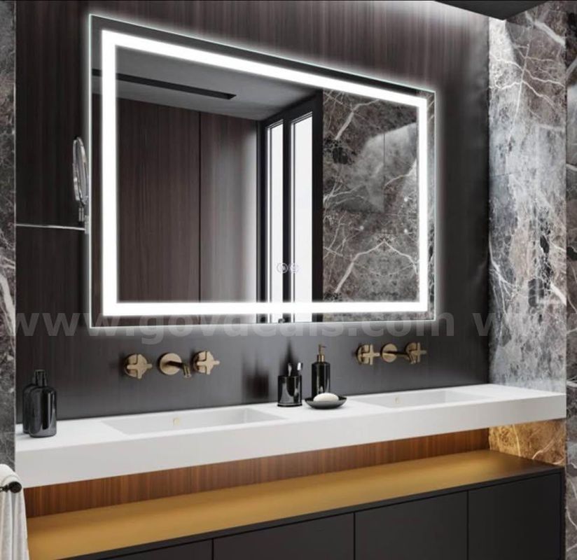 48" x 36" LED Bathroom Vanity Mirror w/ Anti-Fog & 3 Colors